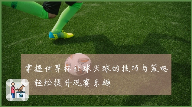 掌握世界杯让球买球的技巧与策略，轻松提升观赛乐趣